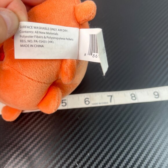 Shopkins Peach Soft Plush 5" Moose Enterprise 2013 Stuffed Fruit Figure Orange - Picture 4 of 7